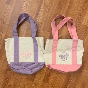 set of 2 Trader Joe’s small tote bags